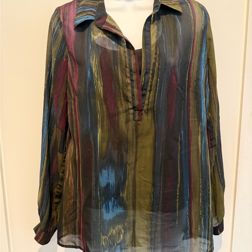 Set of 2: Miracle body by Miraclesuit Multicolor and Beige Shirts